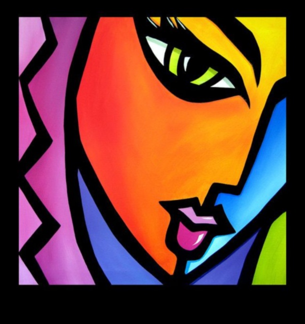 صور فن البوب: جاذبية الوجوه في عالم تكنيكولور نابض بالحياة 3 صور فن البوب: جاذبية الوجوه في عالم ملون