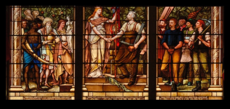 الجداريات في العصور الوسطى: اللوحات الجدارية واللوحات الجدارية كروايات فنية