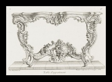 الروكوكو روكايل: زخرفة على شكل صدفة حددت عصرًا 3 روكوكو روكايل: زخارف شل في الزخارف الفنية