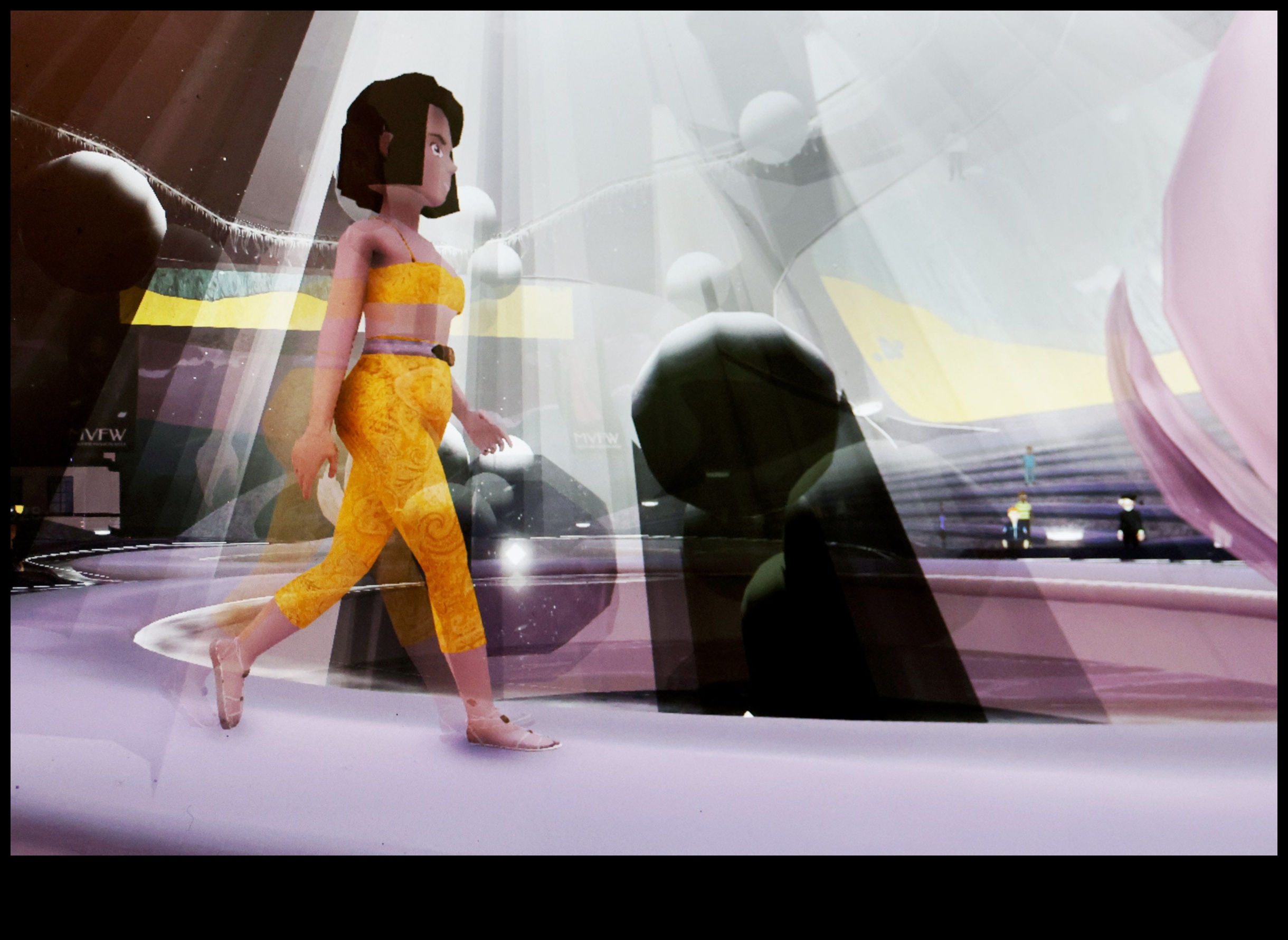 عروض الأزياء الافتراضية: ملحقات الواقع المعزز والواقع الافتراضي للأجهزة المحمولة